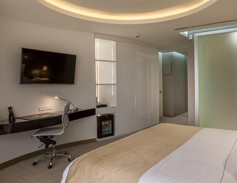 Hotel Las Americas Golden Tower Panamá Buitenkant foto A room at the hotel