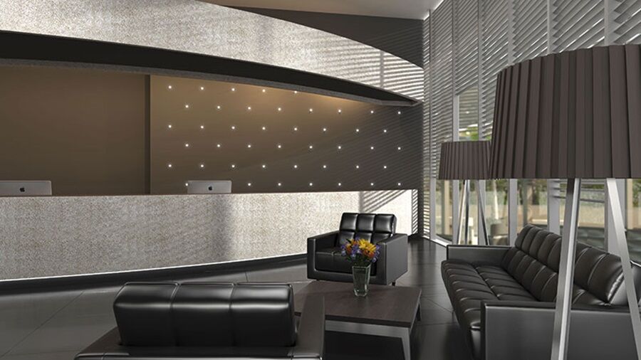 Hotel Las Americas Golden Tower Panamá Buitenkant foto 3D rendering of a waiting room